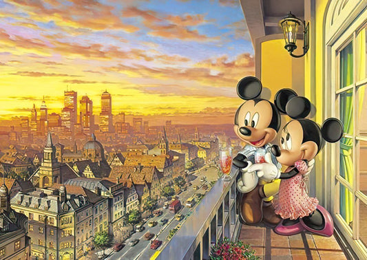 Tenyo • Mickey & Minnie • Together During Sunset　300 PCS　Jigsaw Puzzle