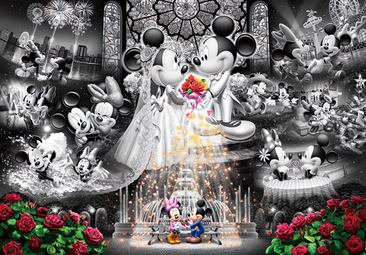 Tenyo • Mickey & Minnie • Eternal Oath　1000 PCS　Crystal　Jigsaw Puzzle