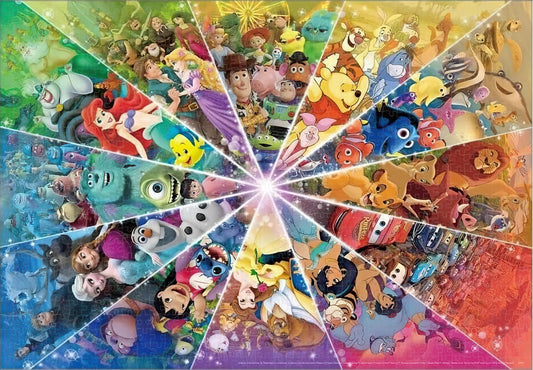 Tenyo • Disney, Pixar • Color Circle　1000 PCS　Plastic　Jigsaw Puzzle