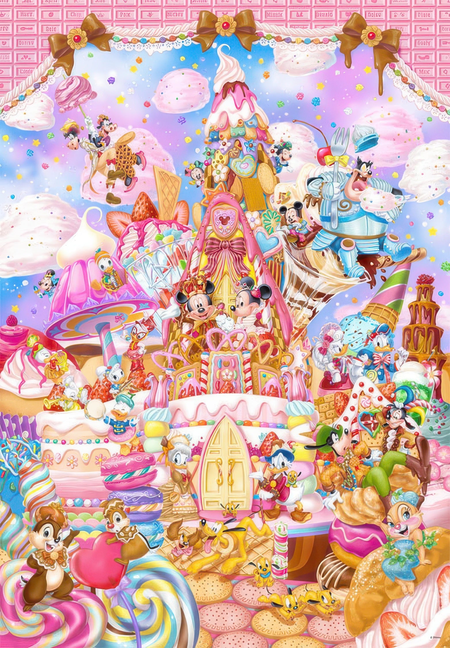 tenyo-dpg-266-570-mickey's-sweet-kingdom-266-pieces-jigsaw-puzzle