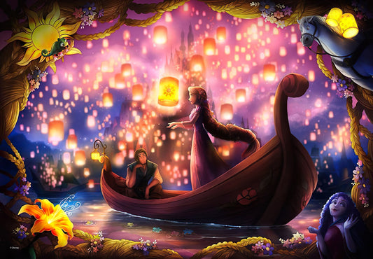 Tenyo • Tangled • Silhouette Romance / Enveloped in Love　500 PCS　Plastic　Jigsaw Puzzle