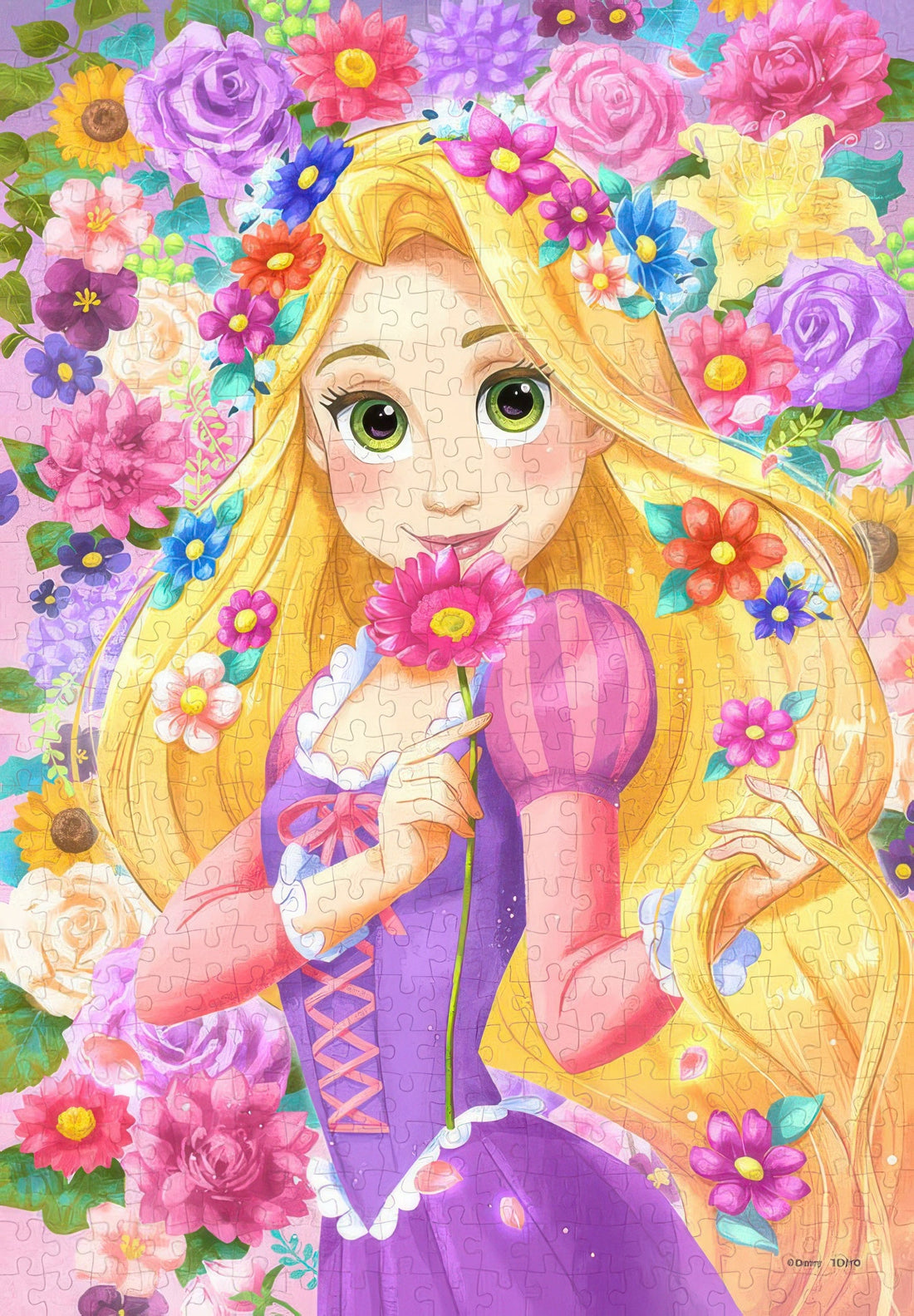 tenyo-dpg-500-674-a-gift-of-a-flower-crown-(rapunzel)-(tangled)-500-pieces-jigsaw-puzzle