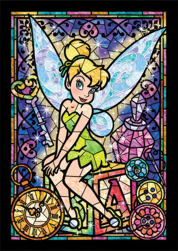 tenyo-dsg-266-757-tinker-bell-stained-glass-266-pieces-jigsaw-puzzle