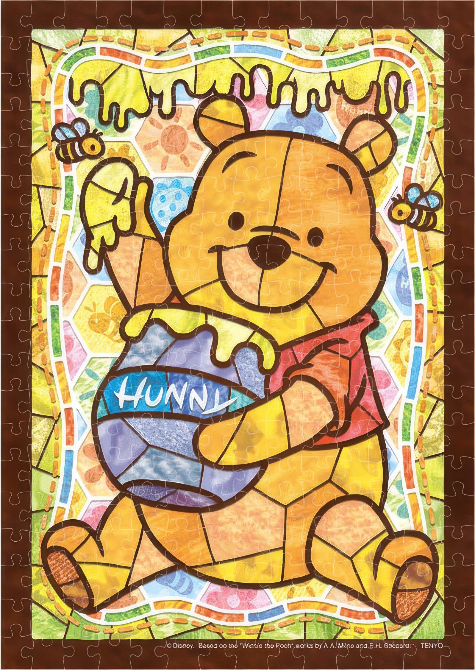 tenyo-dsg-266-972-pooh-stained-glass-266-pieces-jigsaw-puzzle