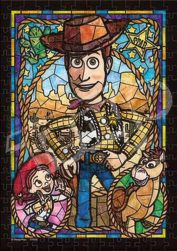 tenyo-dsg-266-976-woody-stained-glass-(toy-story)-266-pieces-jigsaw-puzzle