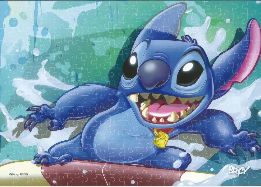 tenyo-dsg-266-979-disney-surf-rider-stitch-266-pieces-jigsaw-puzzle