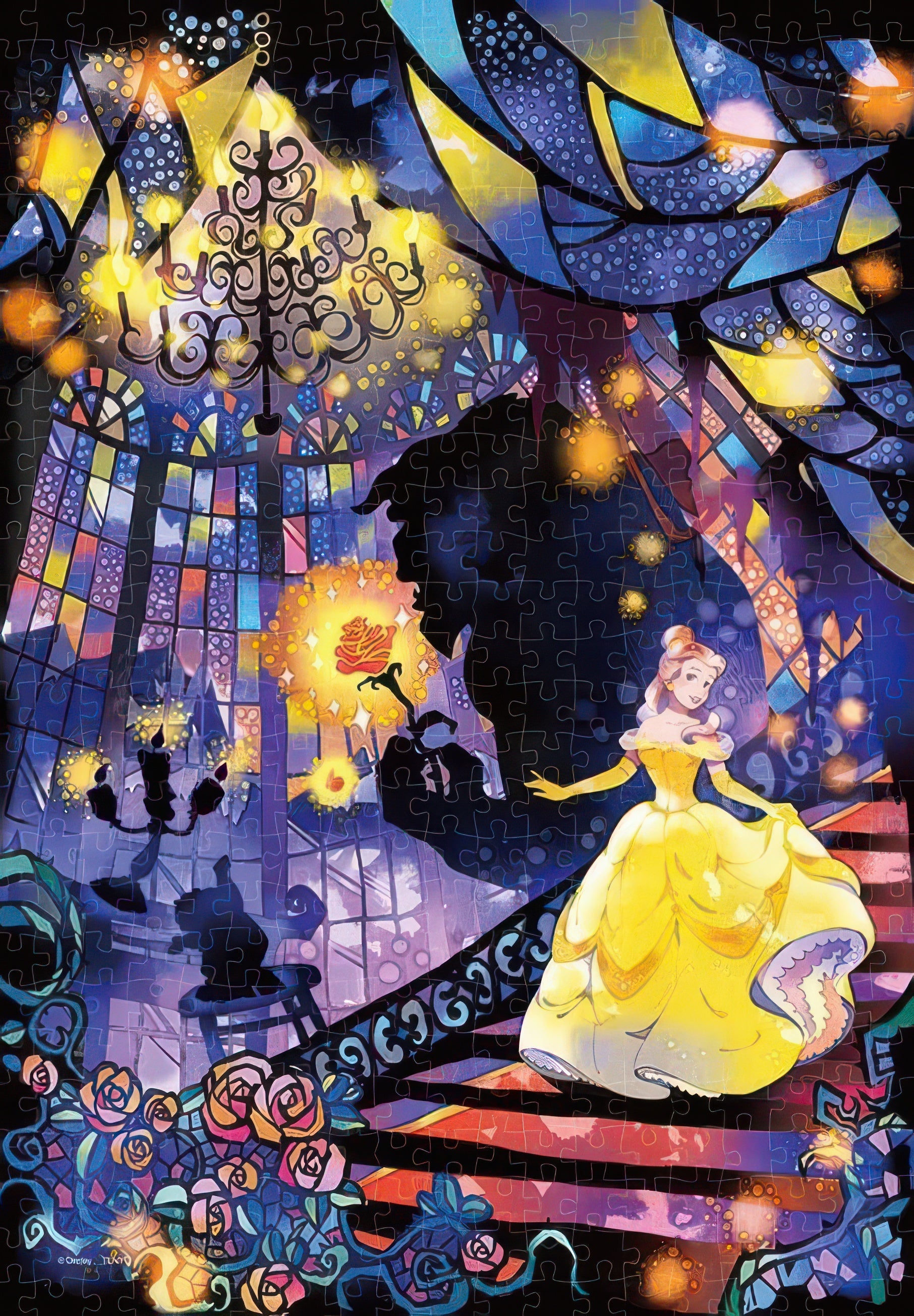 tenyo-dsg-500-638-disney-the-hearts-of-two...-(beauty-and-the-beast)-500-pieces-jigsaw-puzzle