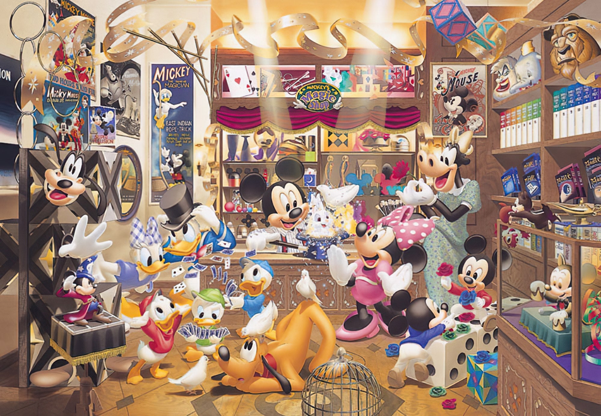 Tenyo • Mickey & Friends • Mickey's Magic Shop　1000 PCS　Jigsaw Puzzle