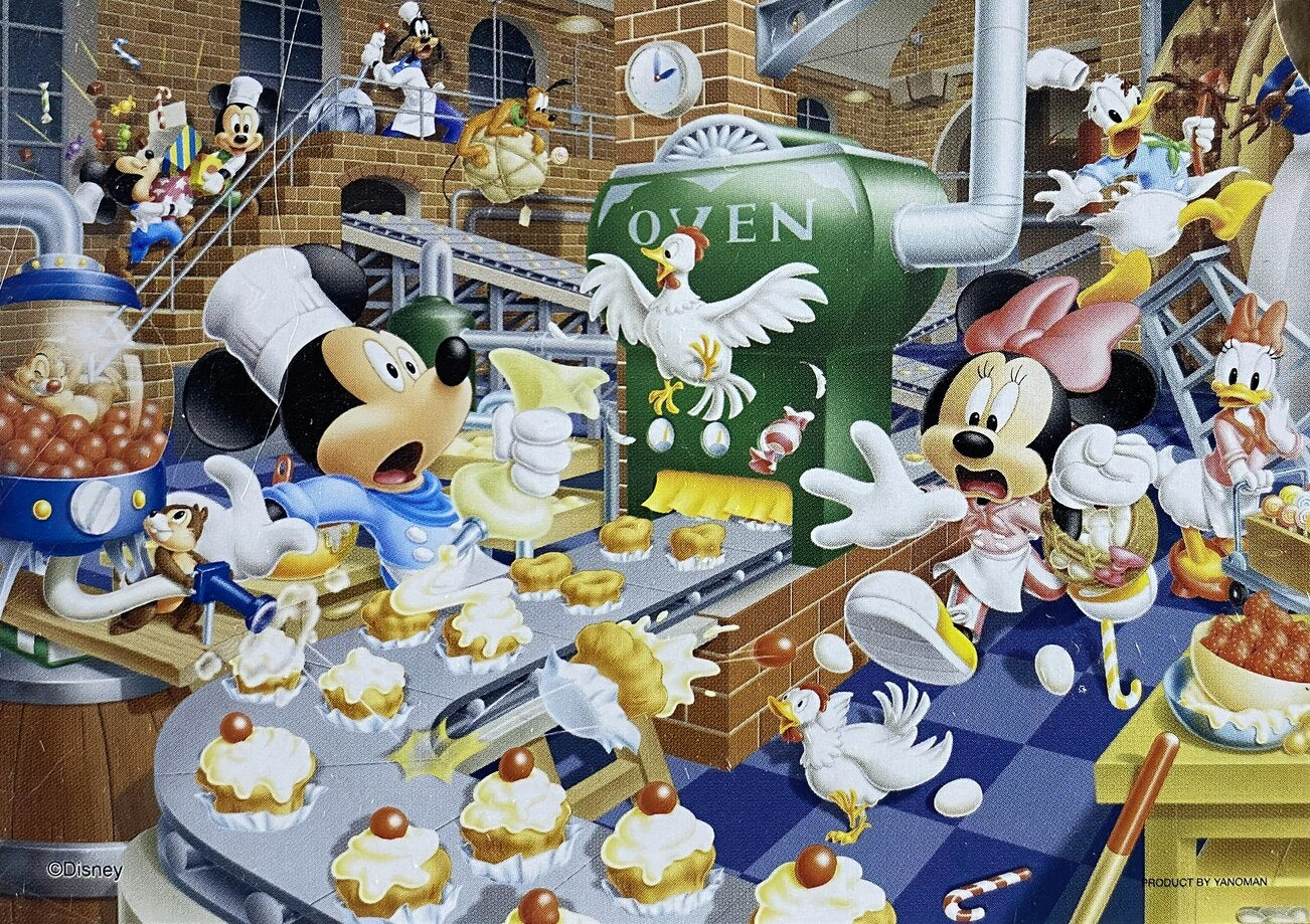 Yanoman • Mickey & Friends • Sweets Factory　300 PCS　Jigsaw Puzzle