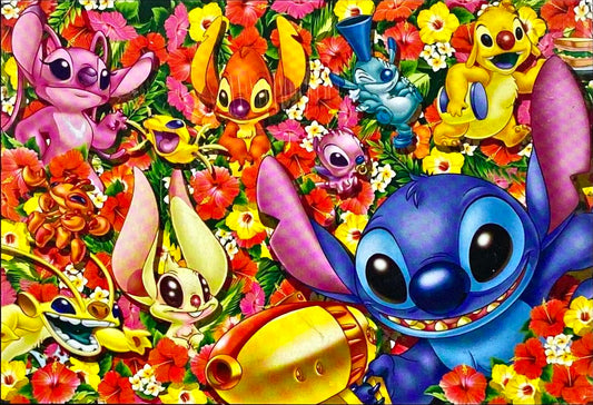 Yanoman • Lilo & Stitch • Greetings from Hibiscus　500 PCS　Wooden　Jigsaw Puzzle