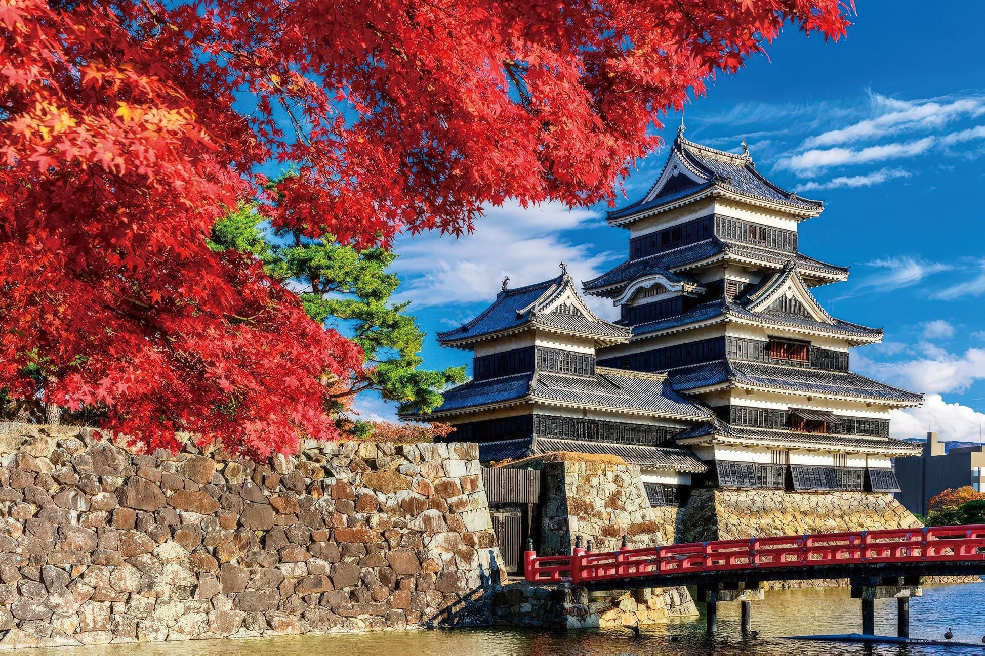 yanoman-10-1495-matsumoto-castle-(nagano)-in-autumn-1000-pieces-jigsaw-puzzle