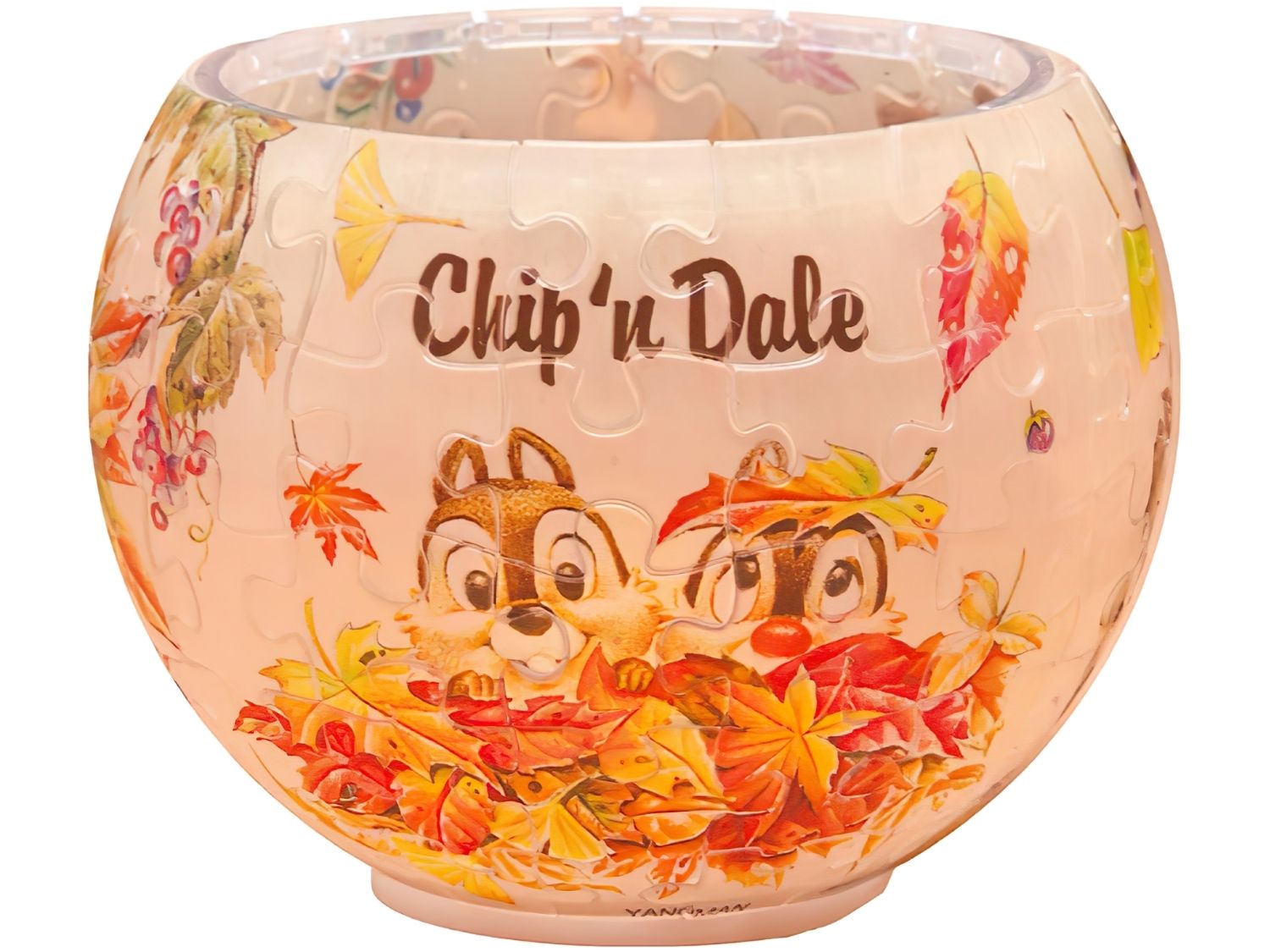 Yanoman • Chip & Dale • Let's Play Together　80 PCS　Crystal　3D Puzzle