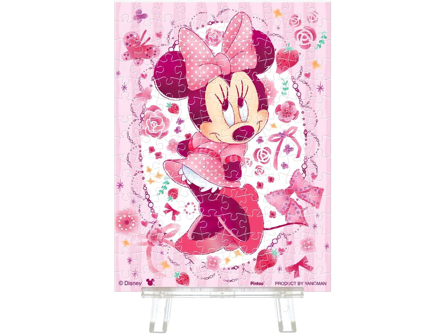 Yanoman • Lovely Wreath / Minnie Mouse　150 PCS　Crystal　Jigsaw Puzzle