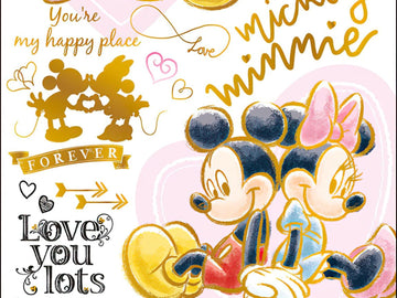 Yanoman • Mickey & Minnie • Colorful Gold / Mickey & Friends　300 PCS　Jigsaw Puzzle