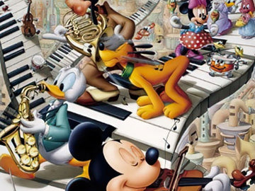 Yanoman • Mickey Mouse • Concert　204 PCS　Jigsaw Puzzle